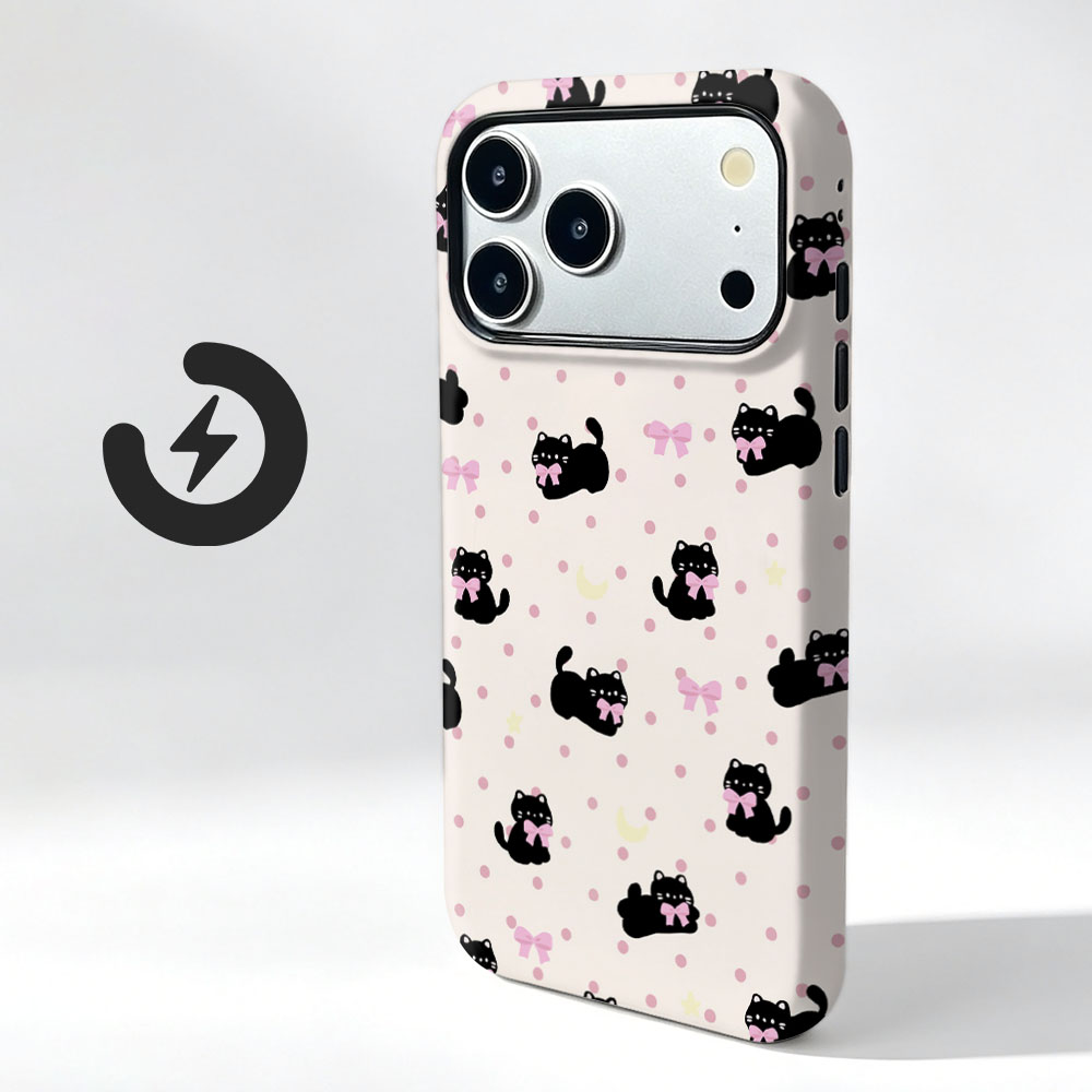 Vivo X200 - Urocze etui magnetyczne z motywem kota