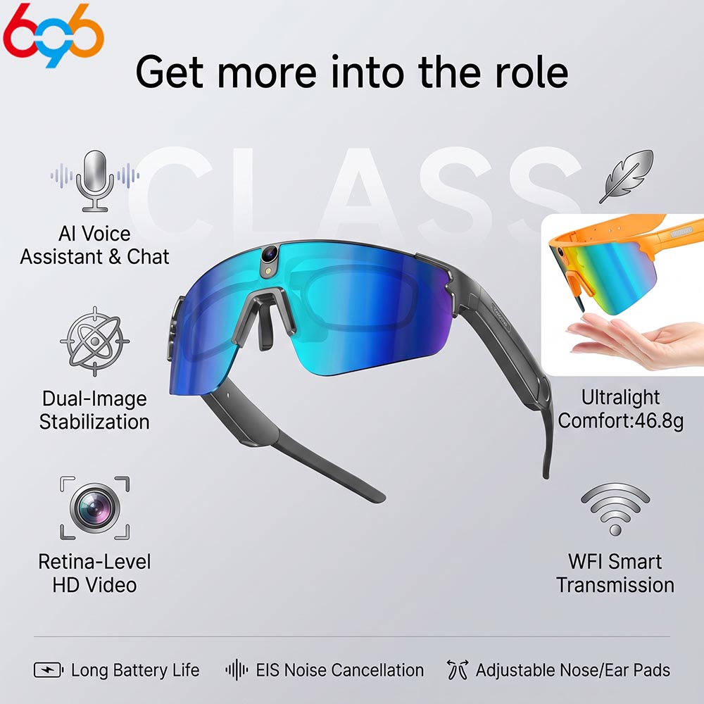 Smart Glasses Lens - Inteligentne okulary AI z kamerą HD