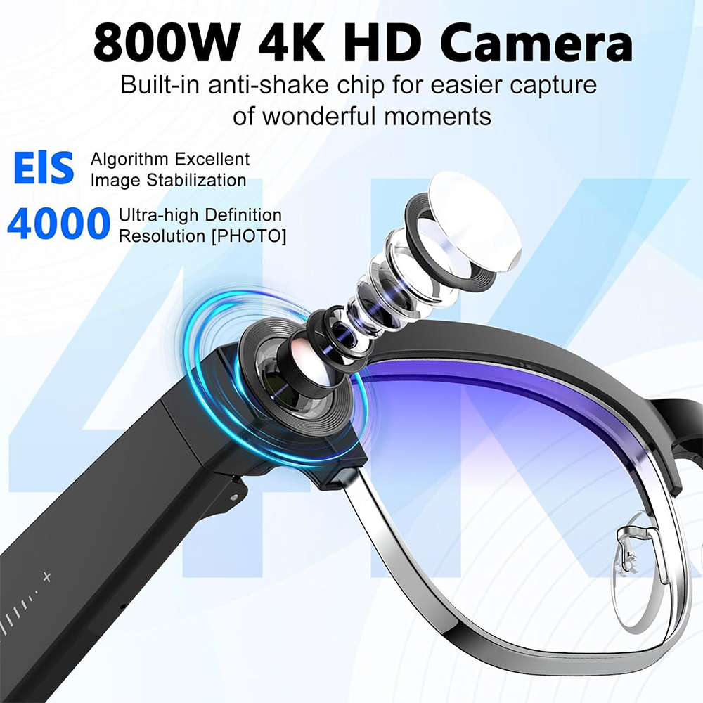 Okulary inteligentne 4K z AI,  – Smart Glasses Lens recenzja i cena